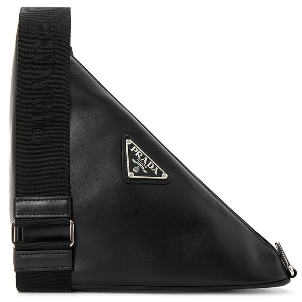 PRADA Triangle Leather Shoulder Bag ASK OLO